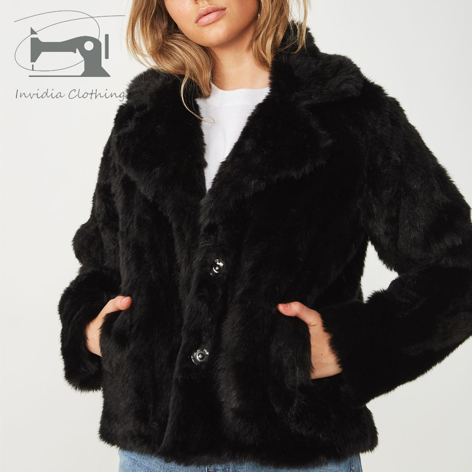 Fur Jacket With Pocket