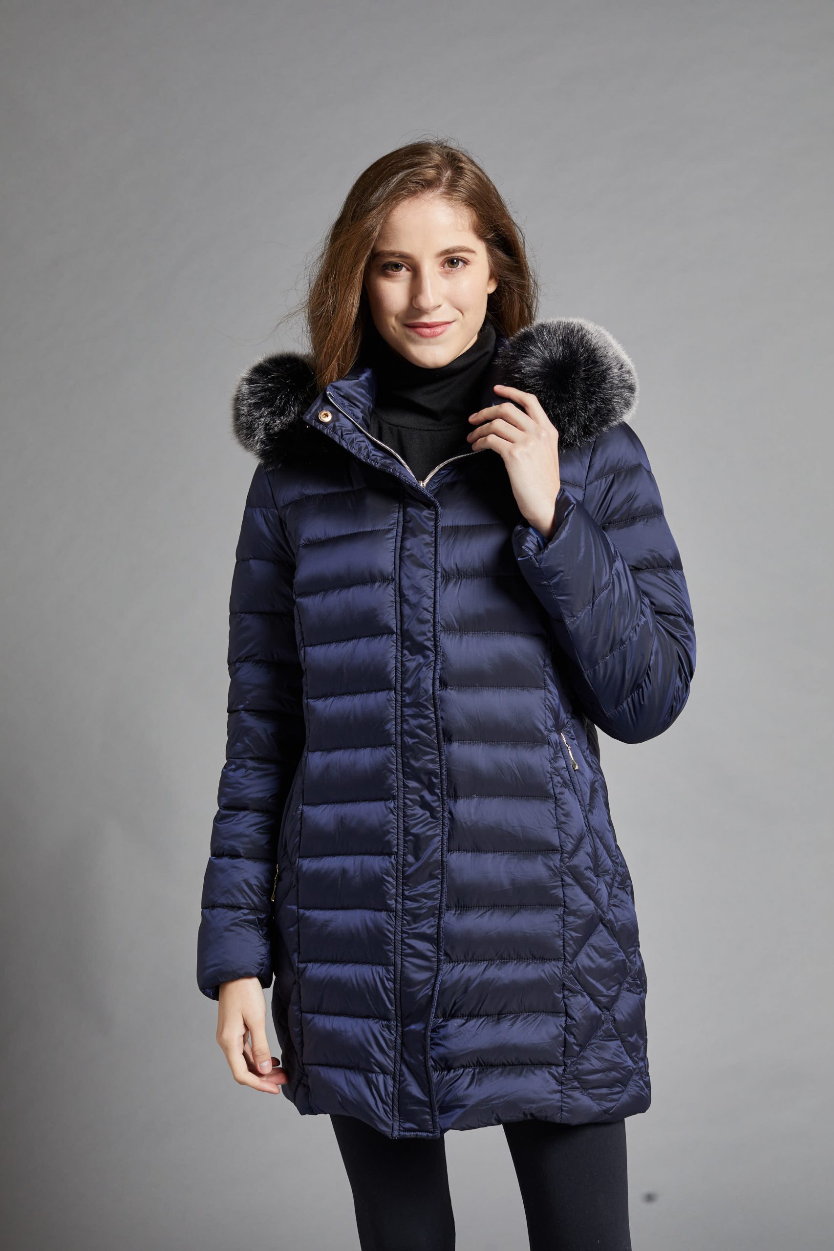 Puffer Coat Luxurious Fur