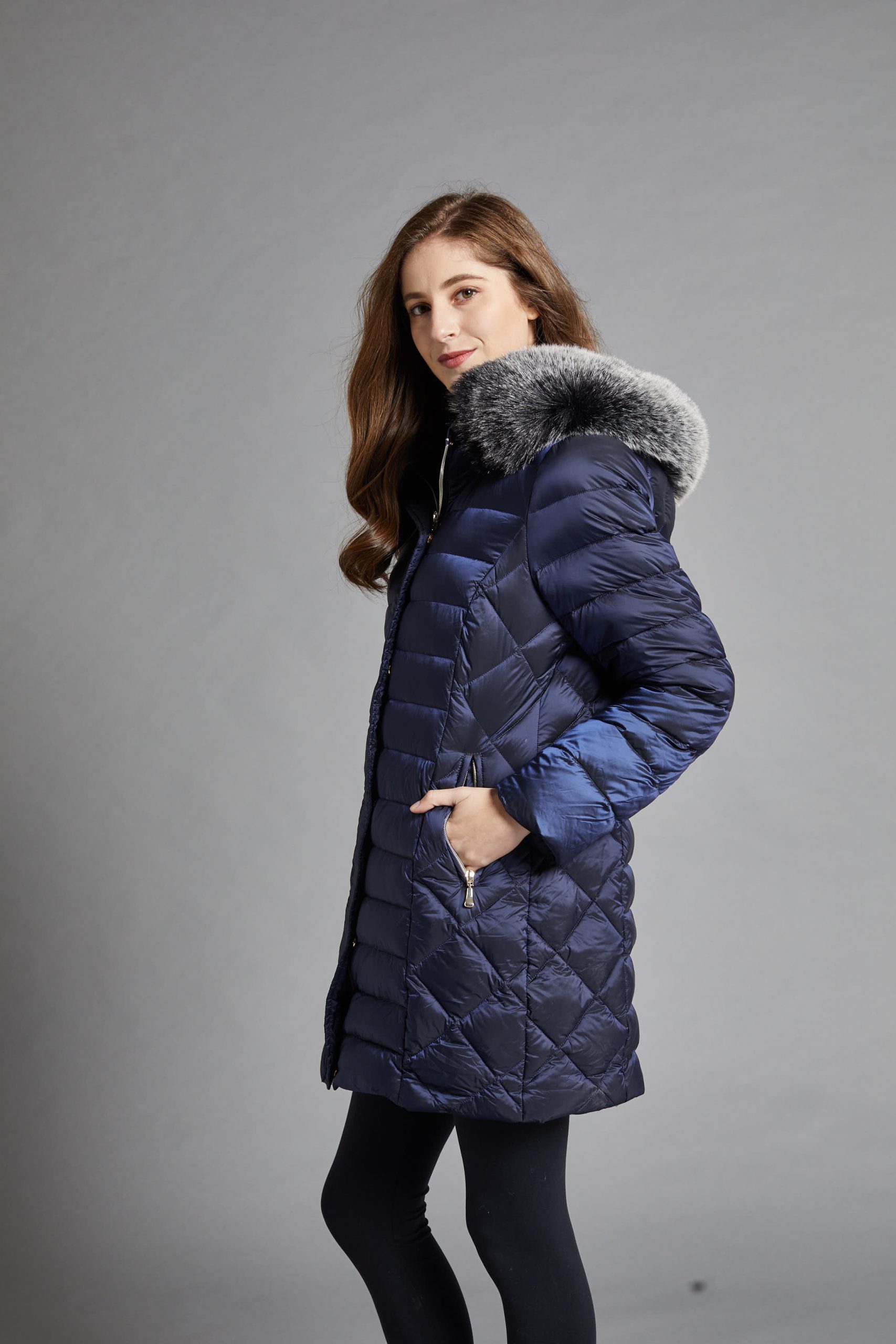 Puffer Coat Luxurious Fur