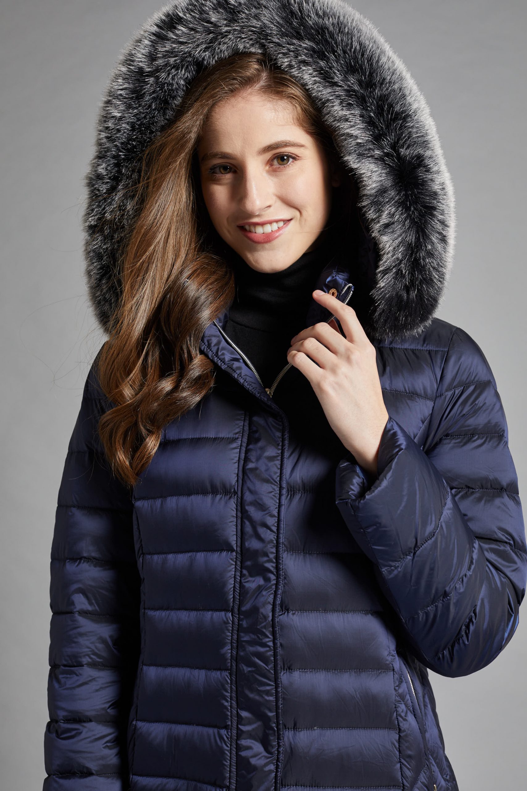 Puffer Coat Luxurious Fur