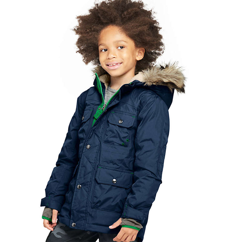 Boys sporty windproof warm jackets