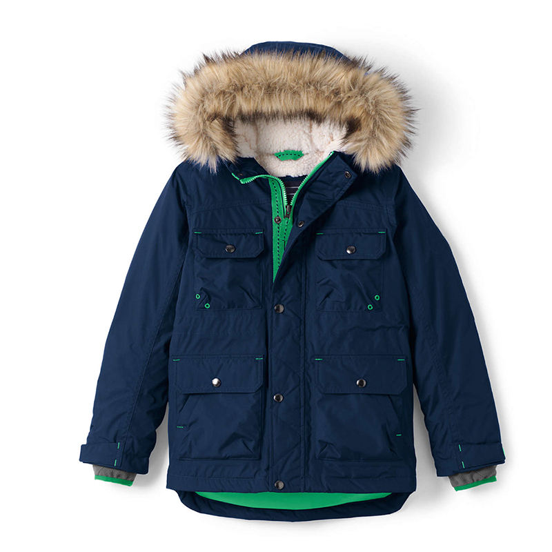 Boys sporty windproof warm jackets