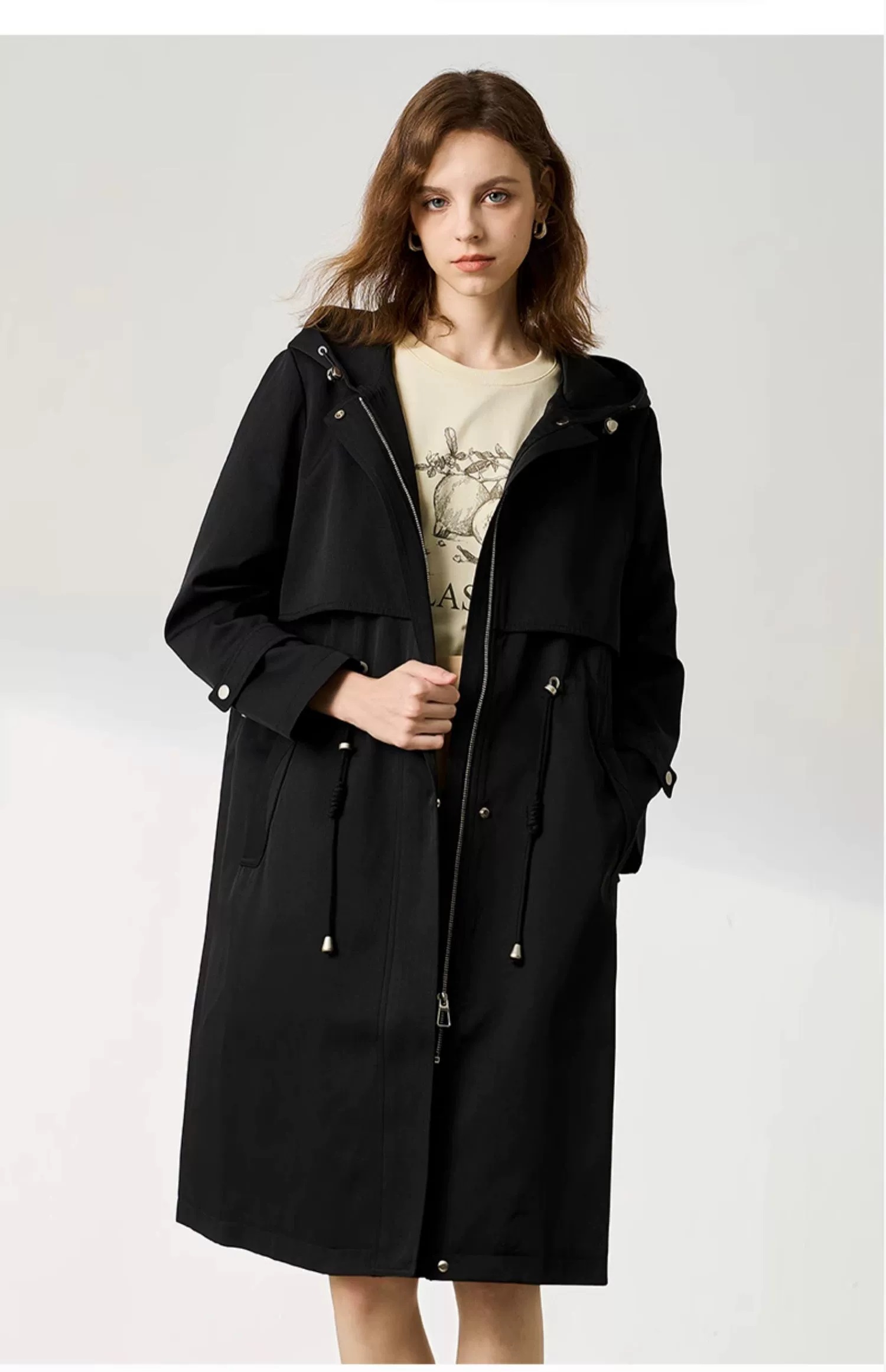 Womens Trench coat in Cotton