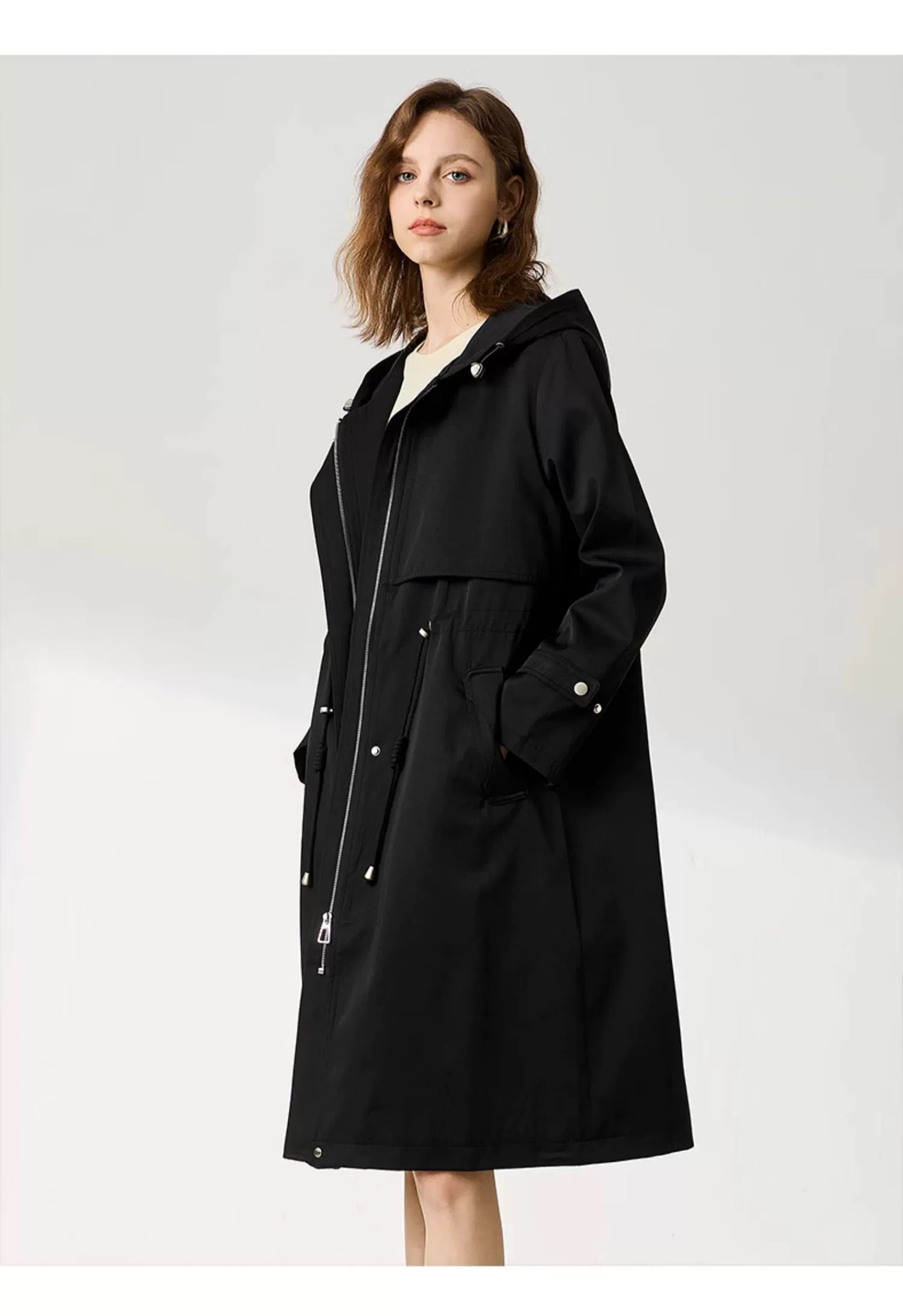 Womens Trench coat in Cotton