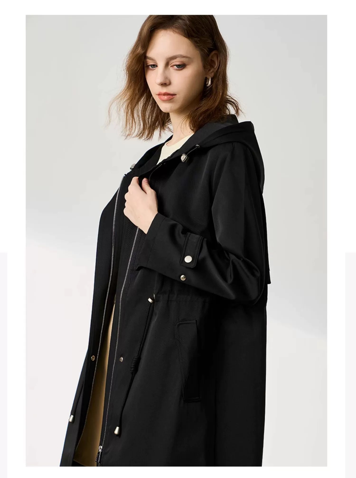 Womens Trench coat in Cotton